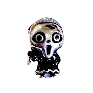 LINX DISCOUNTINUED Silver Scream Ghost Face Halloween Scary Movie Bracelet Charm